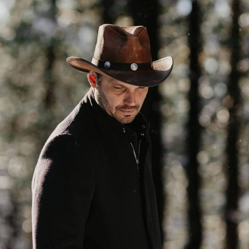 Cyclone | Mens Leather Cowboy Hat - Image 6