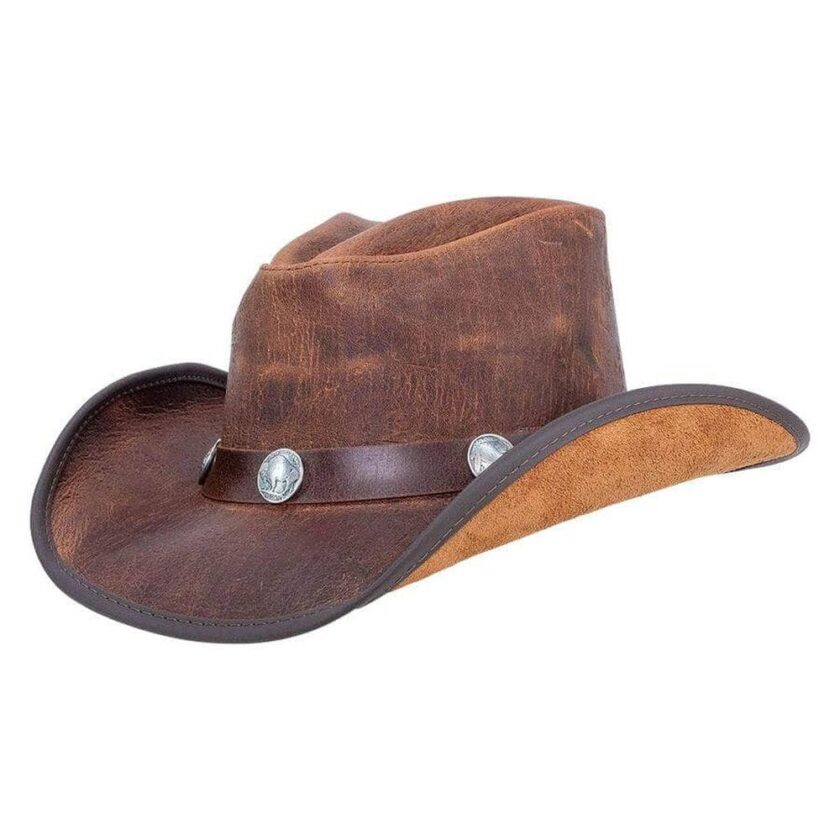 Cyclone | Mens Leather Cowboy Hat - Image 2