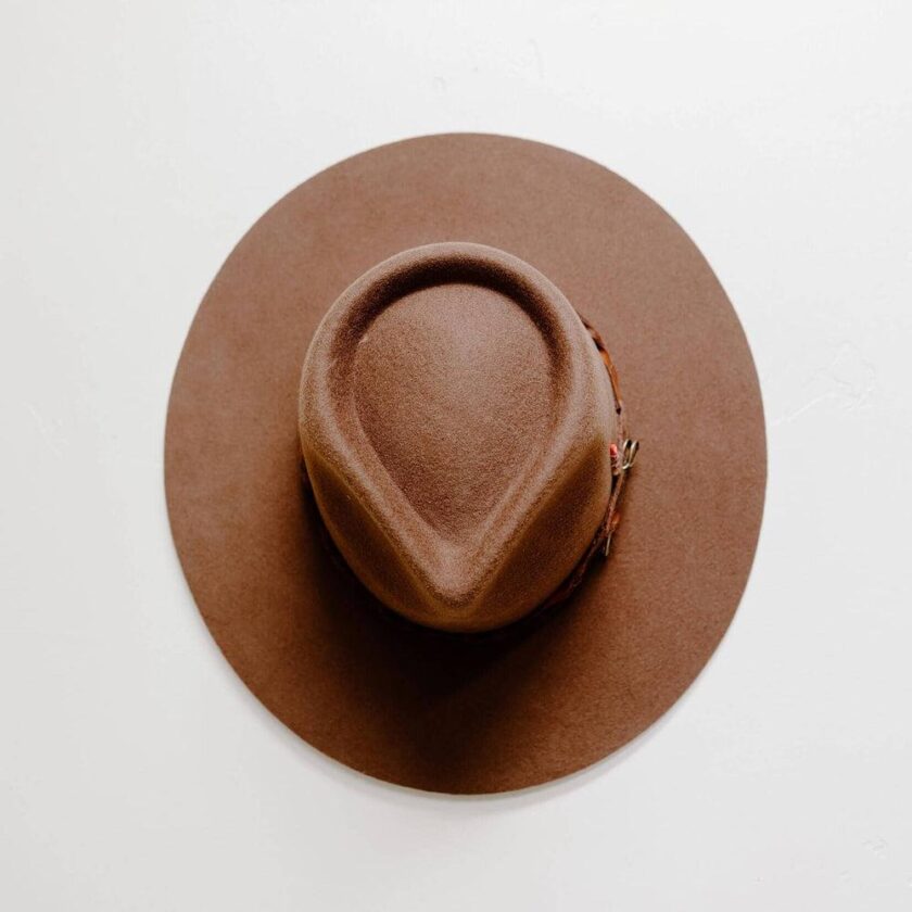 Aspen | Womens Wide Brim Felt Fedora Hat - Image 4