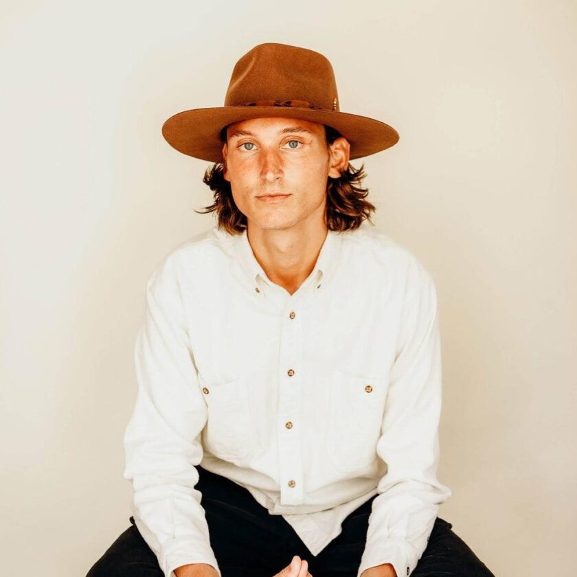Aspen | Mens Wide Brim Felt Fedora Hat - Image 3