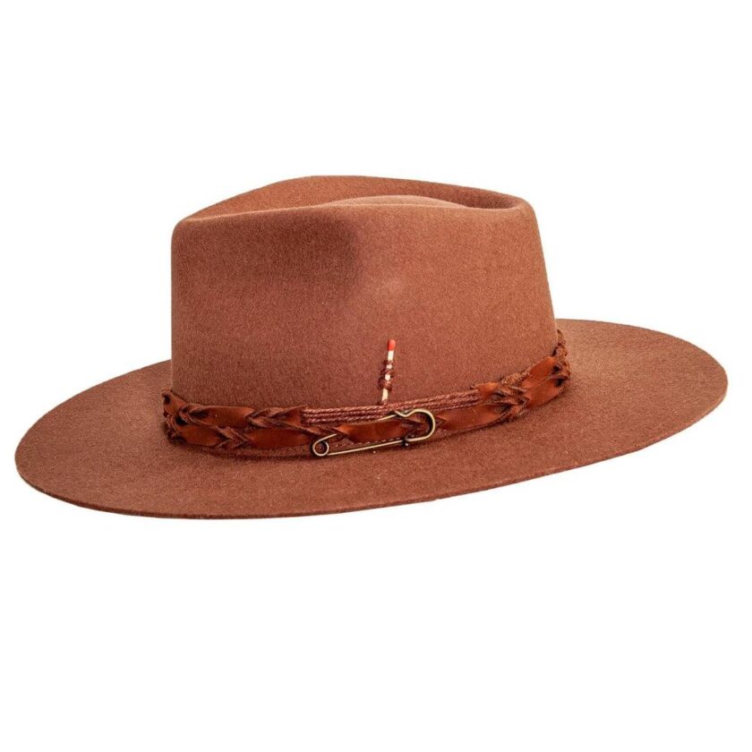 Aspen | Mens Wide Brim Felt Fedora Hat - Image 7