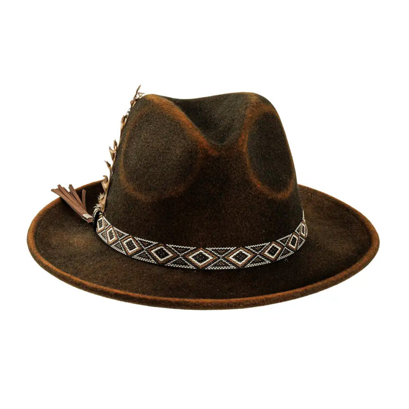 Backroad | Womens Felt Fedora Hat - Image 4
