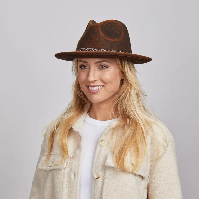 Backroad | Womens Felt Fedora Hat - Image 5