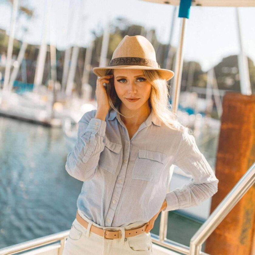 Boxcar | Womens Straw Sun Hat - Image 3