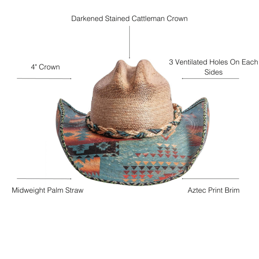 Cassius | Womens Straw Cowgirl Hat - Image 5