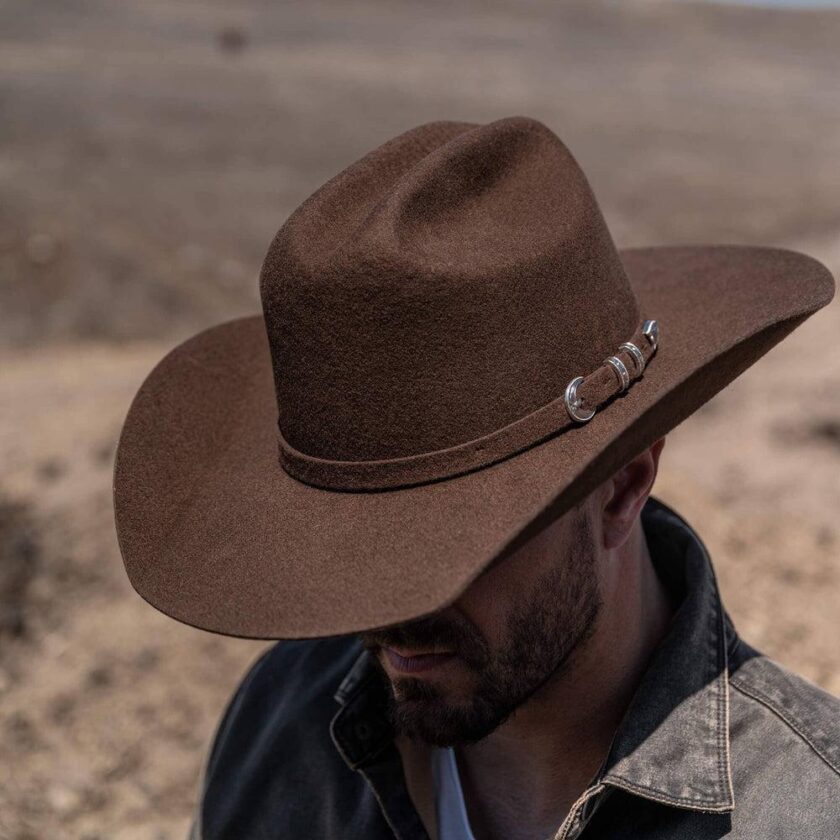 Cattleman | Mens Felt Cowboy Hat with Western Hat Band - Image 5