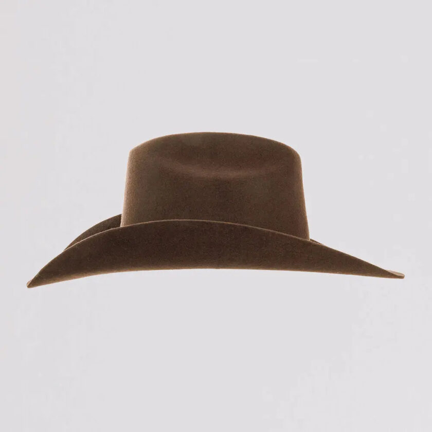 Cattleman Chocolate | Mens Felt Brown Cowboy Hat - Image 6