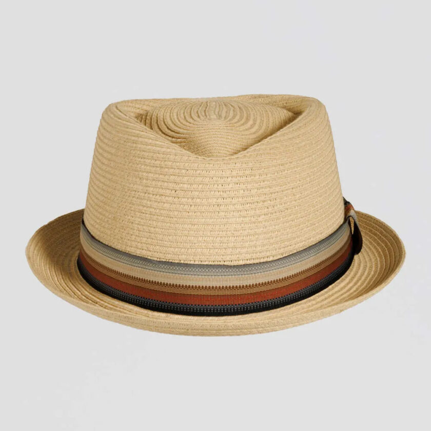 Cortez | Mens Paper Braid Straw Pork Pie Hat - Image 2