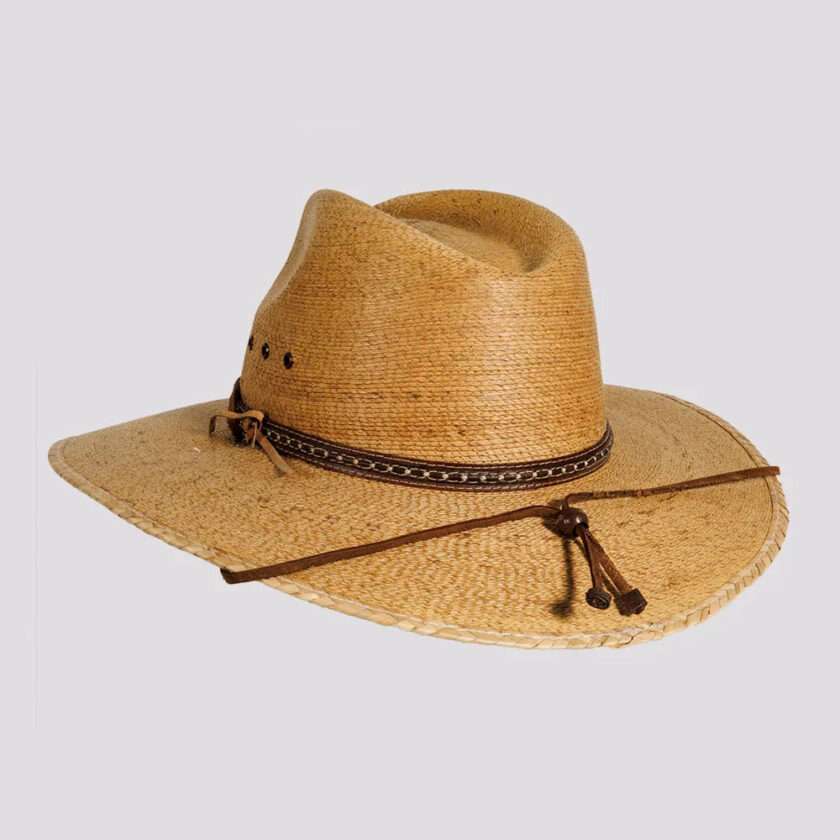 Falcon | Womens Fine Mexican Palm Wide Brim Straw Sun Hat - Image 4