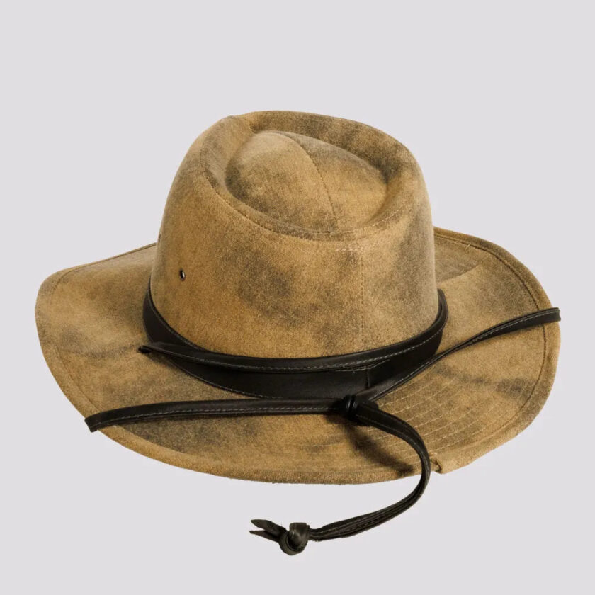 Fuji | Womens Distressed Cotton Outback Hat - Image 4