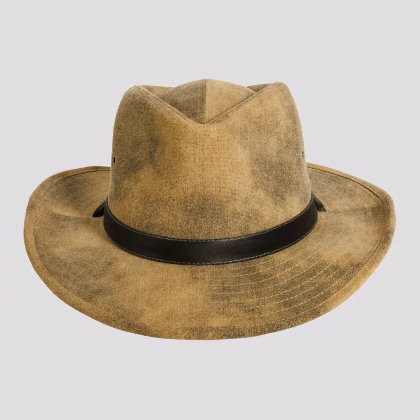 Fuji | Womens Distressed Cotton Outback Hat - Image 2