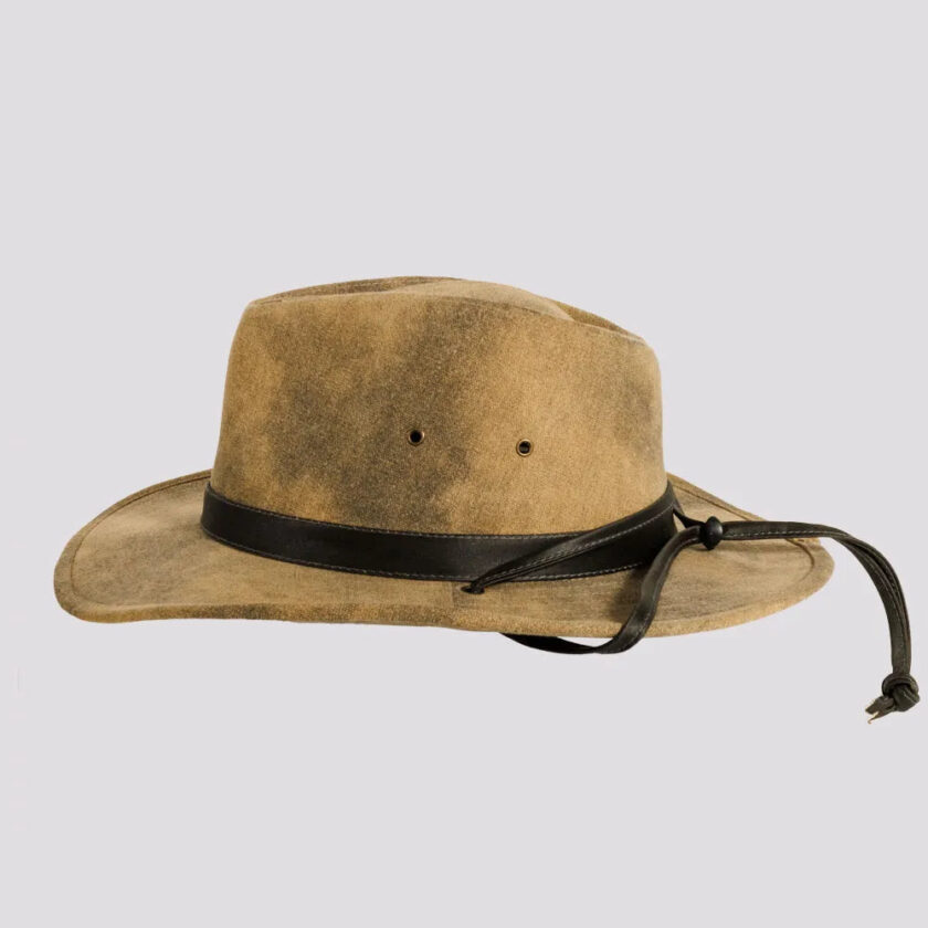 Fuji | Womens Distressed Cotton Outback Hat - Image 3