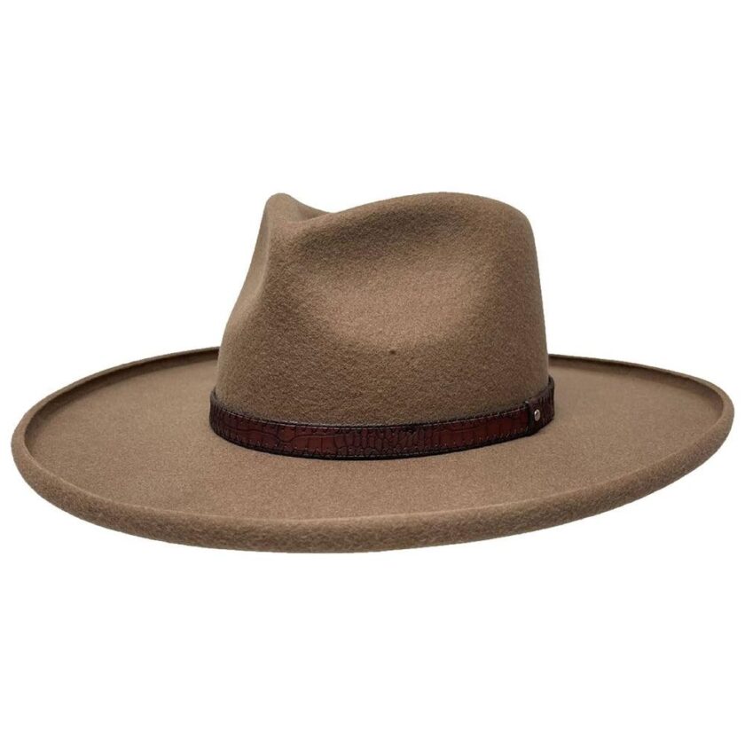 Hudson | Mens Pencil Rim Felt Fedora Hat - Image 2