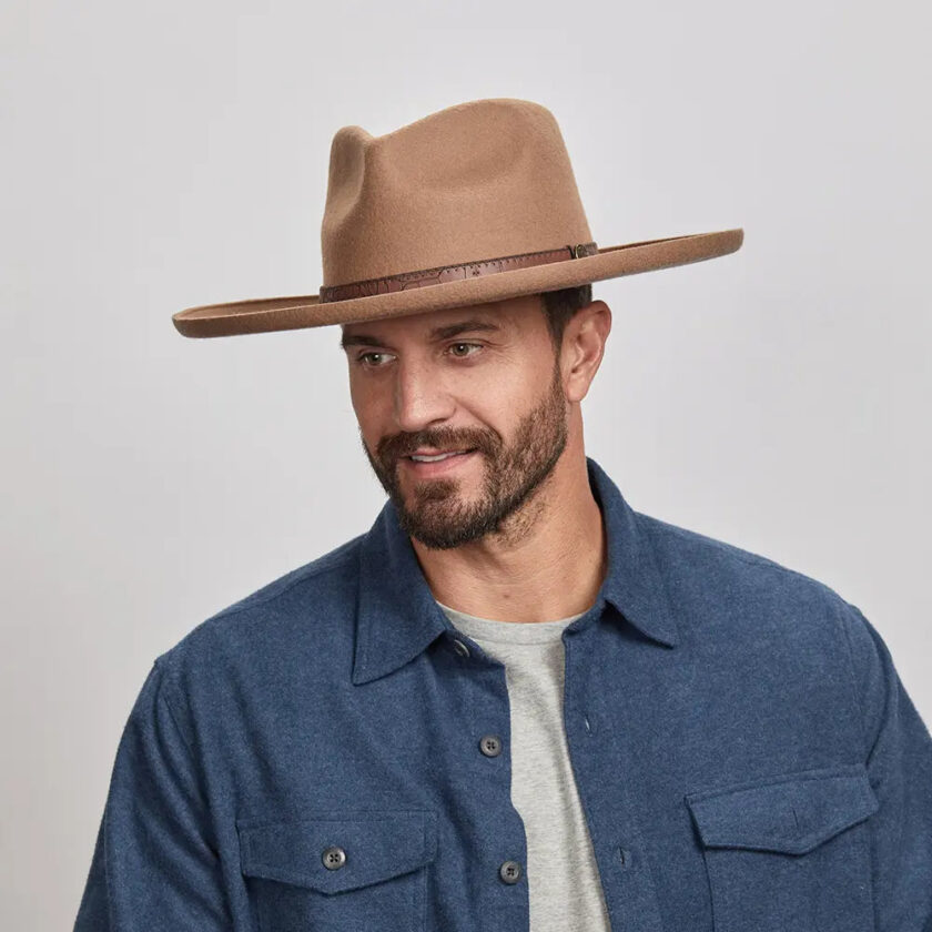 Hudson | Mens Pencil Rim Felt Fedora Hat - Image 5