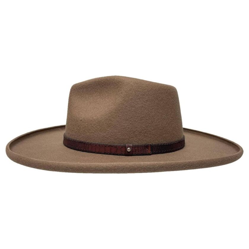 Hudson | Mens Pencil Rim Felt Fedora Hat - Image 7