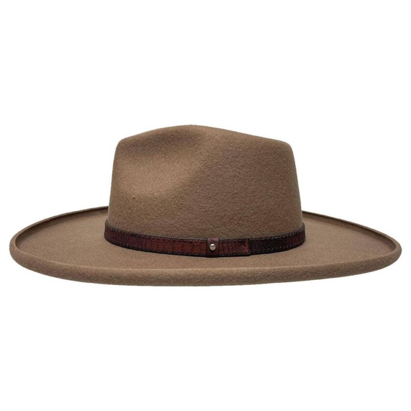 Hudson | Womens Pencil Rim Felt Fedora Hat - Image 6