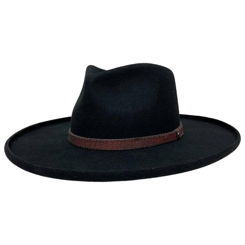 Hudson | Mens Pencil Rim Felt Fedora Hat - Image 9