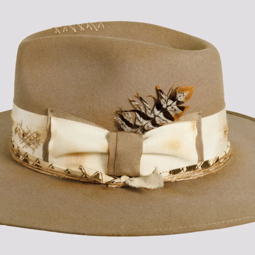 Justice | Mens Wool Felt Outback Fedora Hat - Image 5