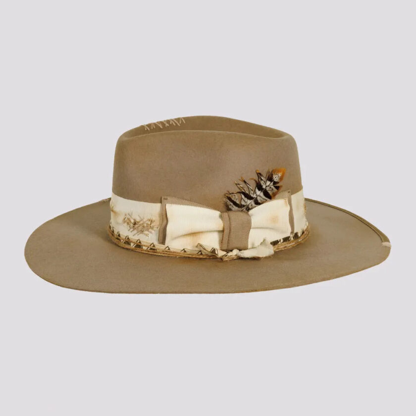 Justice | Mens Wool Felt Outback Fedora Hat - Image 3