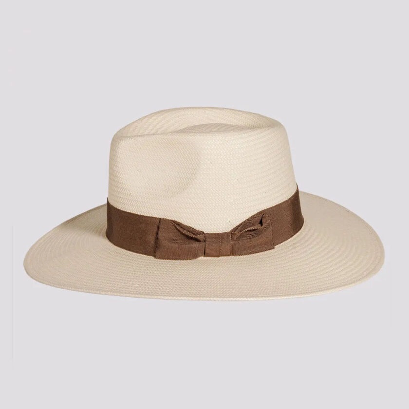 Lennox | Womens Glazed Toyo Straw Outback Wide Brim Sun Hat - Image 2