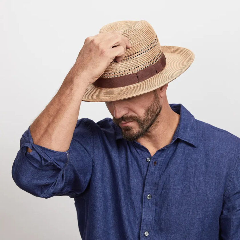 Lisbon | Mens Polybraid Straw Sun Hat - Image 5