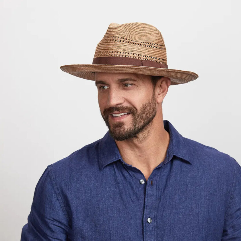 Lisbon | Mens Polybraid Straw Sun Hat - Image 3
