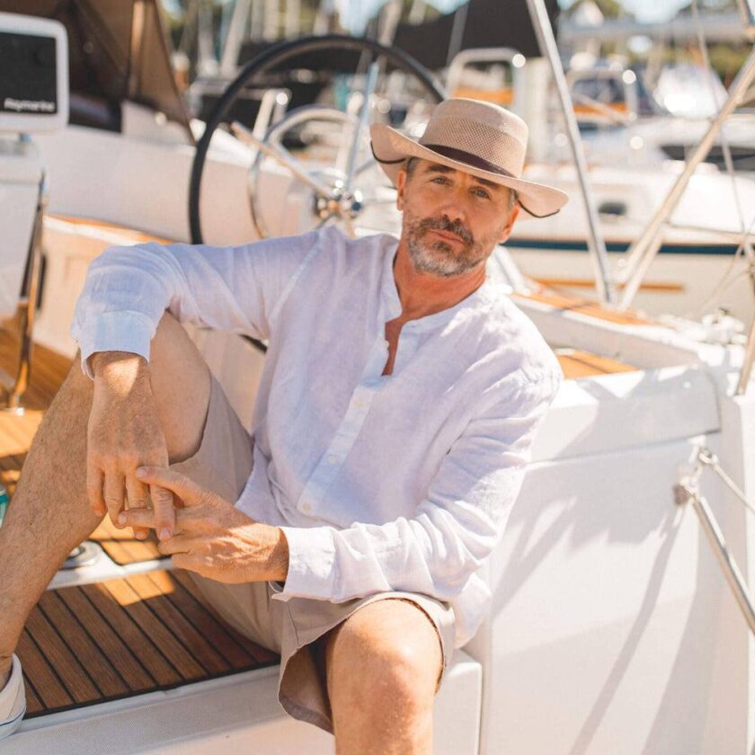 Madrid | Mens Wide Brim Straw Gambler Hat - Image 7