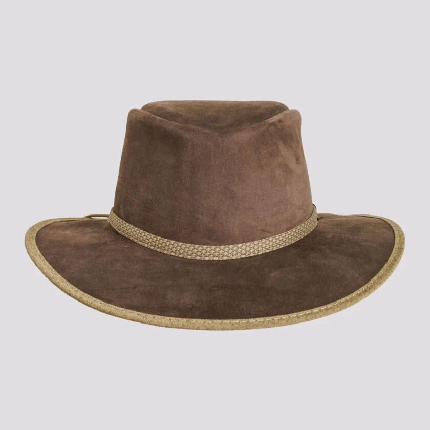 McKinley | Womens Genuine Leather Outback Hat with Suede Trim - Image 7