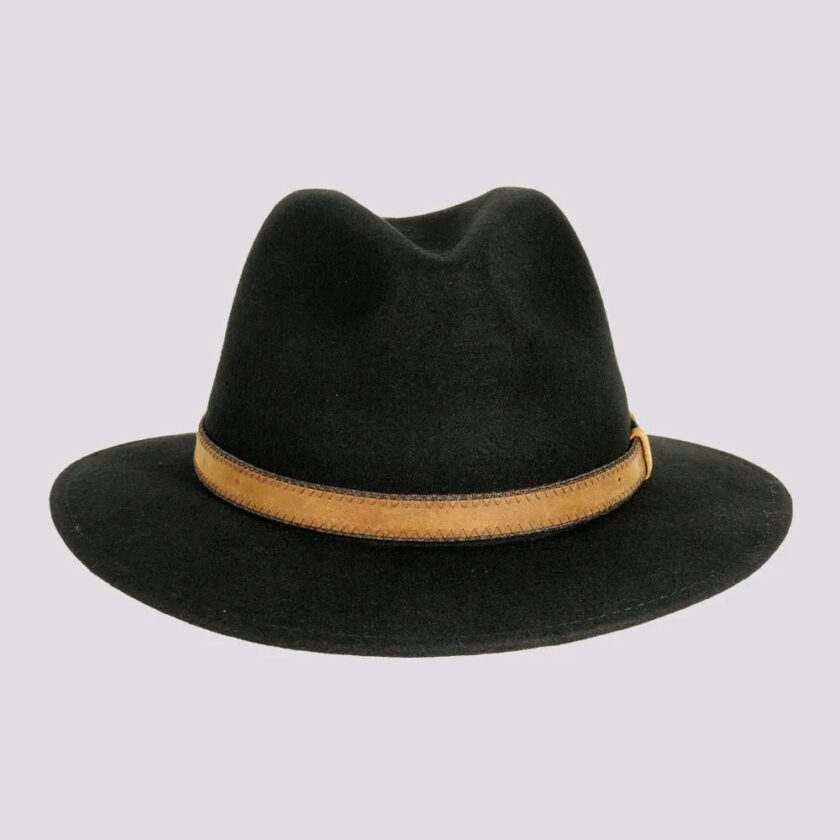 Moab | Mens Crushable Wool Felt Safari Hat with Leather Band - Image 6