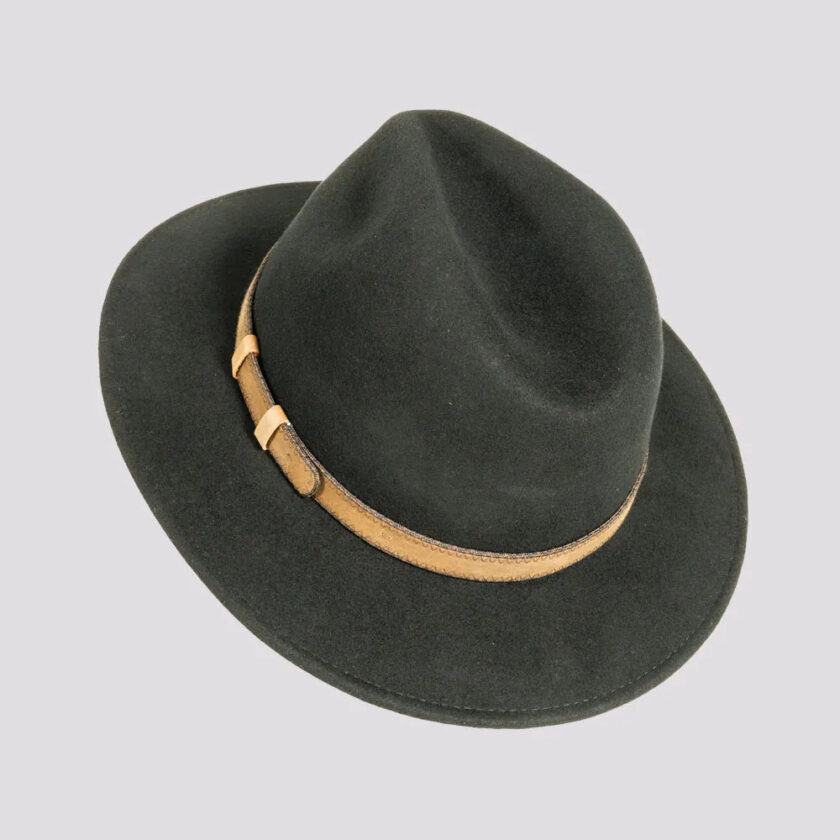 Moab | Mens Crushable Wool Felt Safari Hat with Leather Band - Image 8