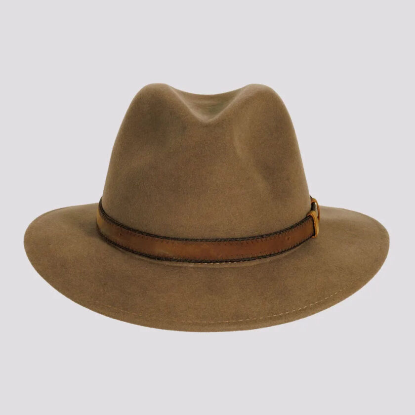 Moab | Mens Crushable Wool Felt Safari Hat with Leather Band - Image 2