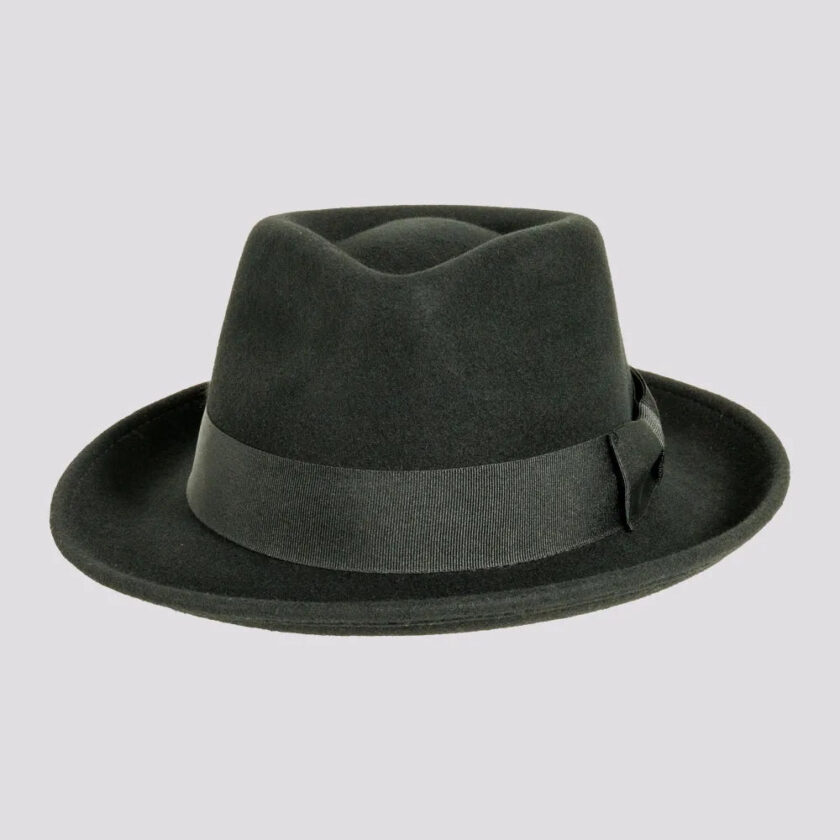 Newark | Mens Crushable Wool Felt Teardrop Fedora Hat - Image 2