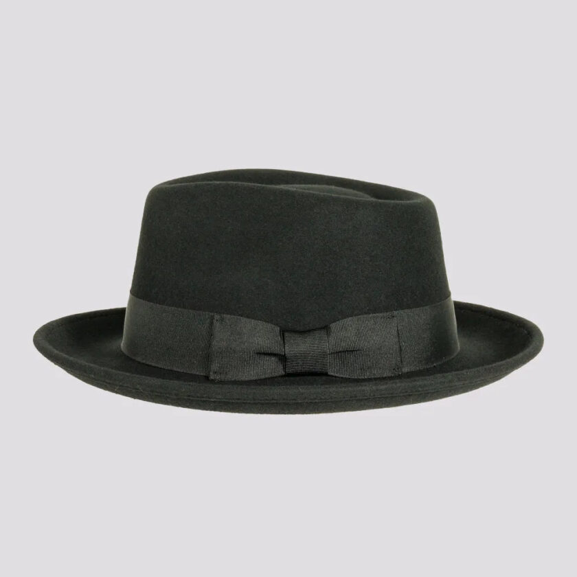 Newark | Mens Crushable Wool Felt Teardrop Fedora Hat - Image 3