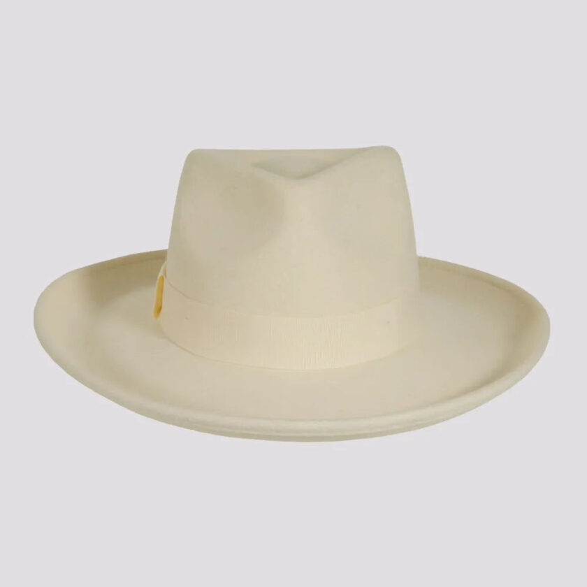 Oakley | Womens Crushable Wool Felt Teardrop Fedora Hat with Curled Brim - Image 6