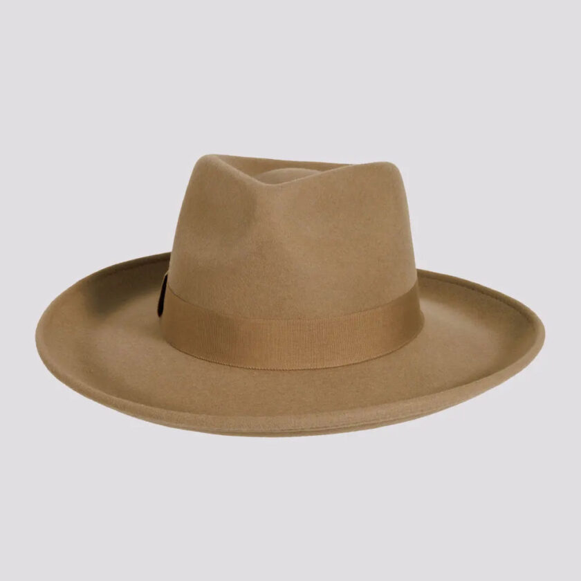 Oakley | Womens Crushable Wool Felt Teardrop Fedora Hat with Curled Brim - Image 9