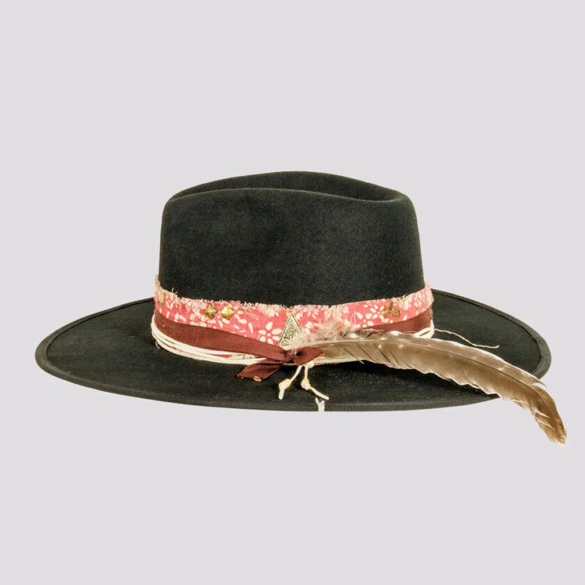 Onyx | Mens Wool Felt Vintage Rancher Hat - Image 3