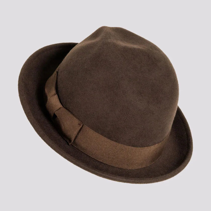 Pablo 2.0 | Mens Wool Felt Pinch Front Fedora Hat - Image 4