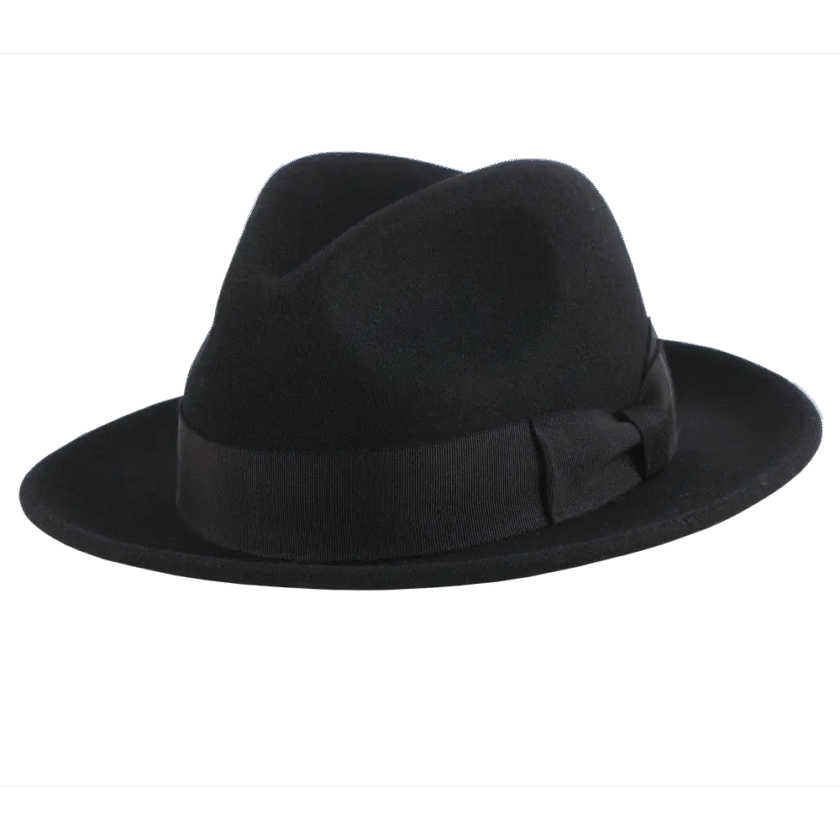 Pablo 2.0 | Mens Wool Felt Pinch Front Fedora Hat - Image 5