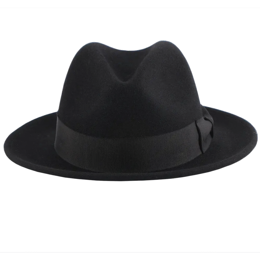 Pablo 2.0 | Mens Wool Felt Pinch Front Fedora Hat - Image 6