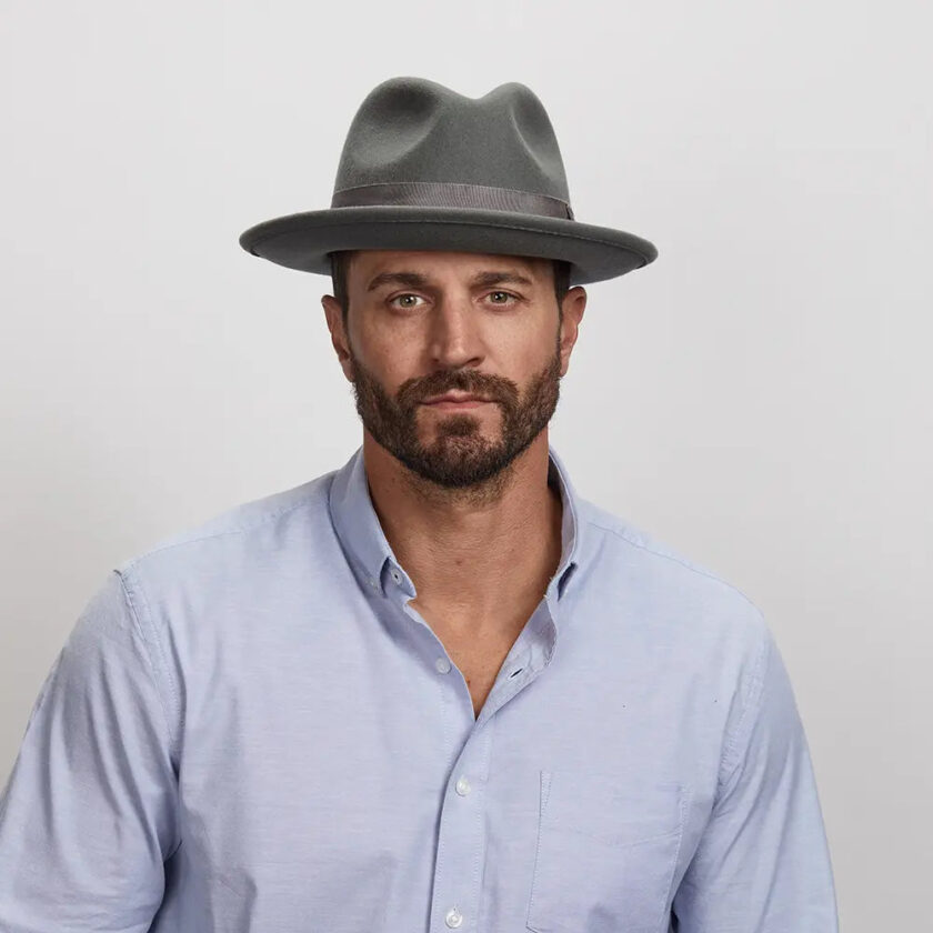 Pablo 2.0 | Mens Wool Felt Pinch Front Fedora Hat - Image 9