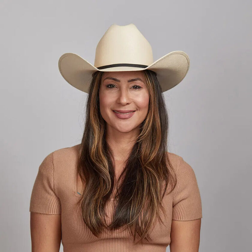 Pioneer | Womens Canvas Cotton Western Cowgirl Hat - Image 7