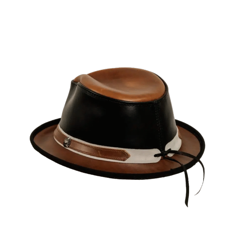 Rocky | Womens Leather Fedora Hat - Image 4