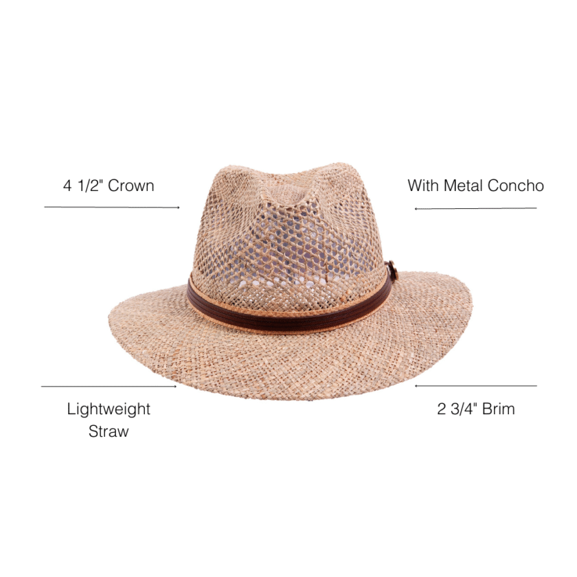 Cubana | Womens Seagrass Straw Sun Hat - Image 6
