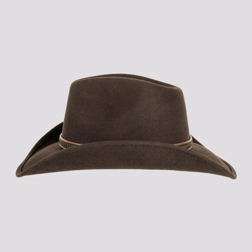 Showdown | Mens Crushable Wool Felt Western Outback Cowboy Hat - Image 6