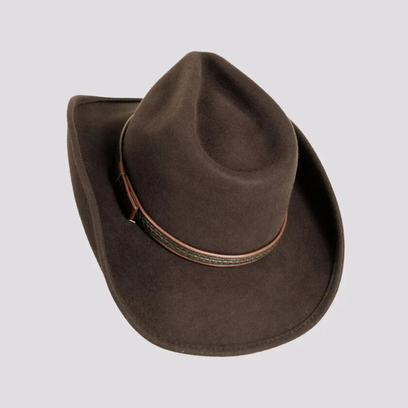 Showdown | Mens Crushable Wool Felt Western Outback Cowboy Hat - Image 7