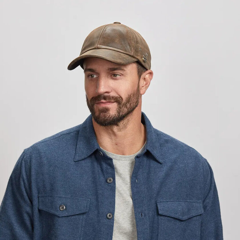 Sidecar | Mens Leather Cap - Image 4