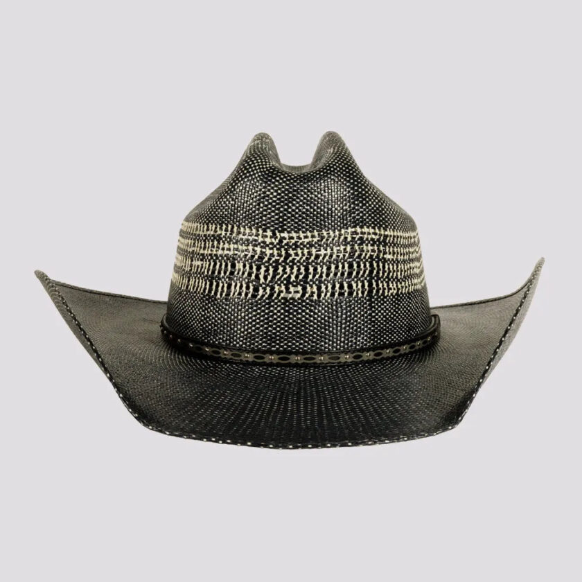Stallion | Mens Navy Bangora Straw Western Cowboy Hat - Image 2