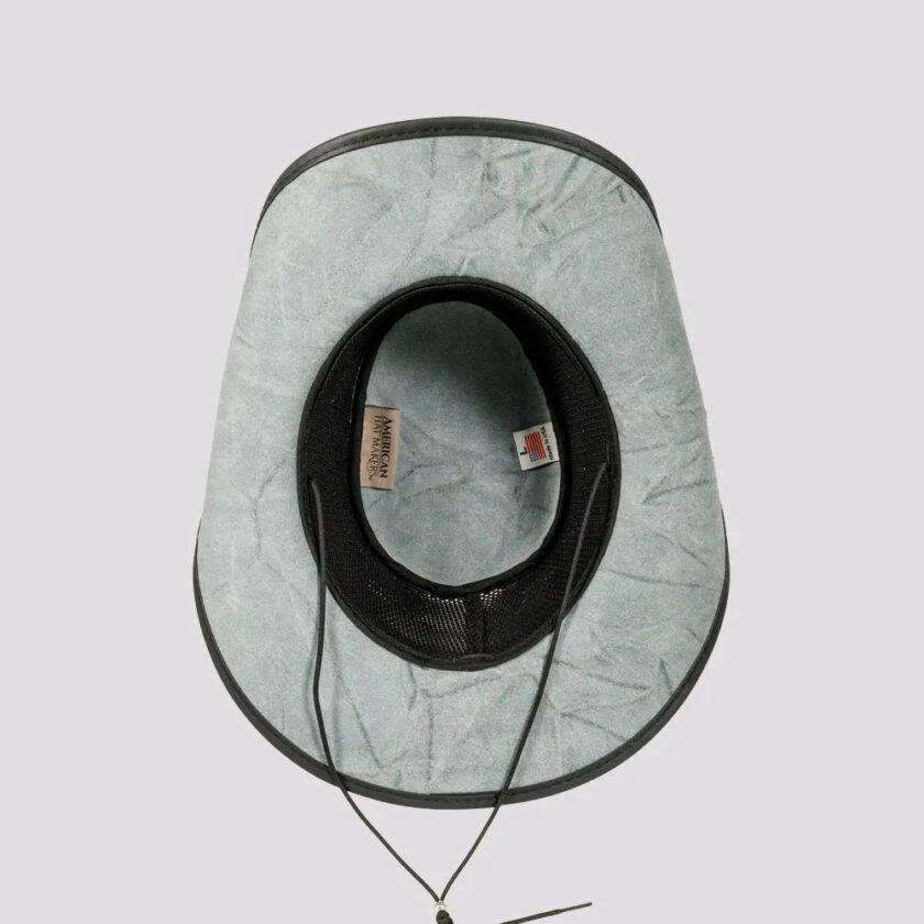 Stampede | Mens Cowhide Leather Cowboy Hat with Mesh Sides - Image 5