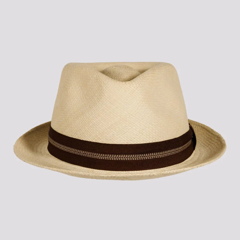 Trinidad | Mens Genuine Panama Stingy Brim Fedora Hat - Image 2