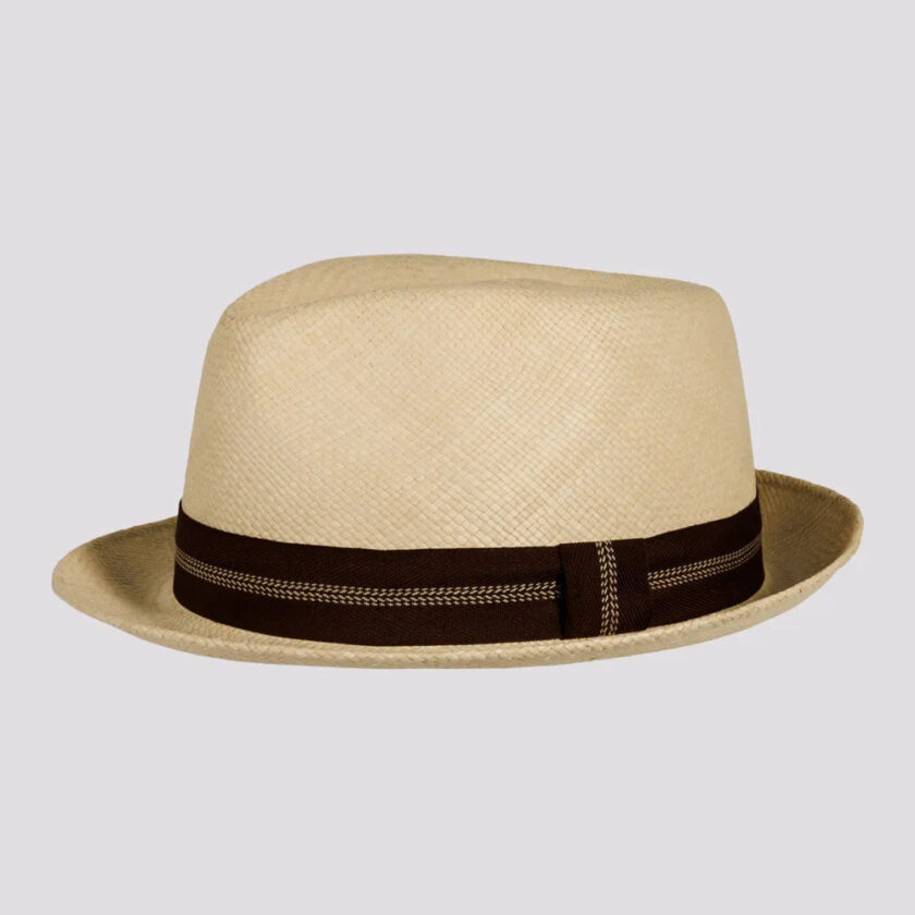 Trinidad | Mens Genuine Panama Stingy Brim Fedora Hat - Image 3